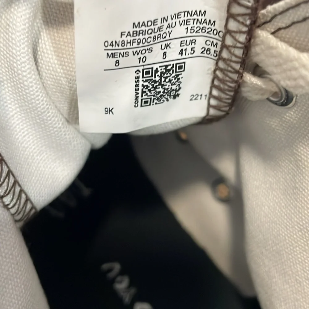 Converse Chuck Taylor All Star hightop dark brown shoes women’s sz 10 men’s sz 8 - Picture 4 of 8